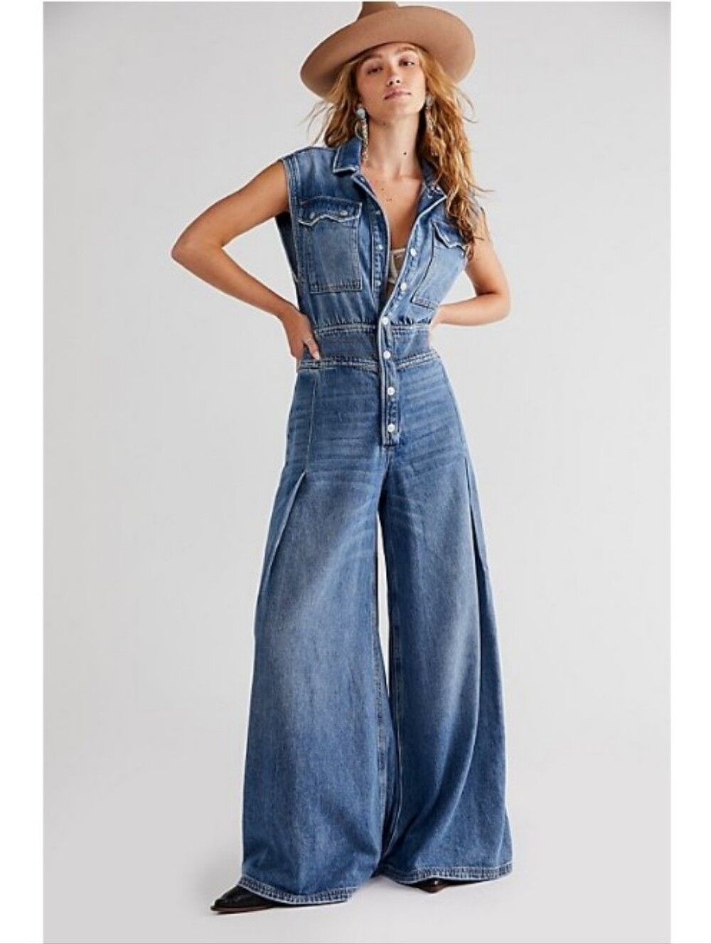 We The Free × Free People CRVY Badlands Coveralls Nwot